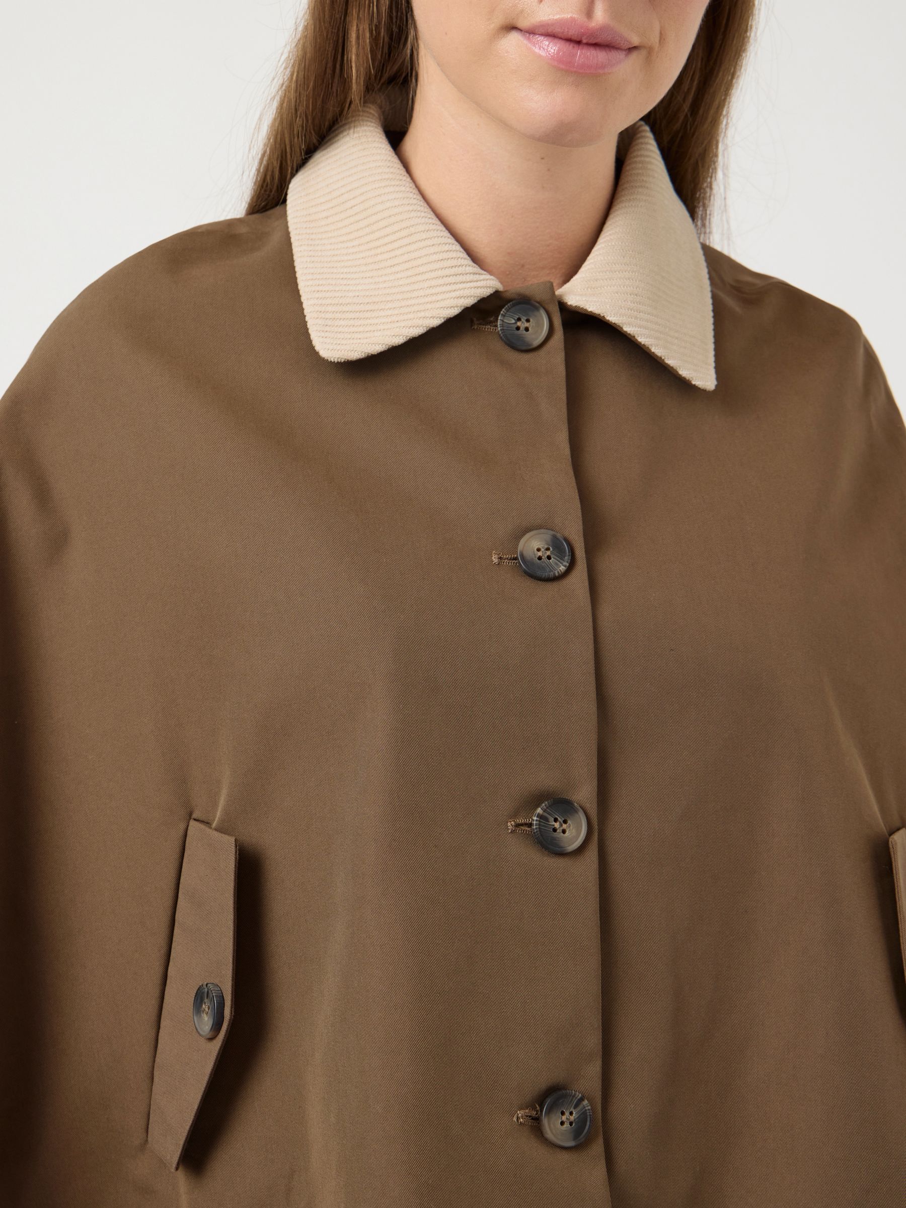 YASMALOMA SHORT TRENCHCOAT | Brown | YAS® Germany
