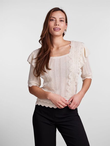 Y.A.S YASMILA GEBREIDE TOP, Eggnog, highres - 26029664_Eggnog_003.jpg