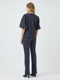 Product image thumbnail - YASCASA PUFF SLEEVED TOP, Navy Blazer | 2