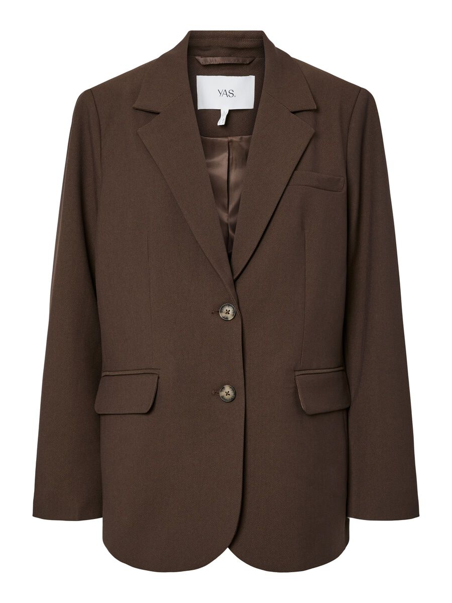 Product carousel image - YASREEMAJ BLAZER, Chocolate Brown | 2