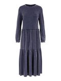 YAS GLITTER VISCOSE-BLEND TIERED MIDI DRESS, Navy Blazer, highres - 26019652_NavyBlazer_001.jpg