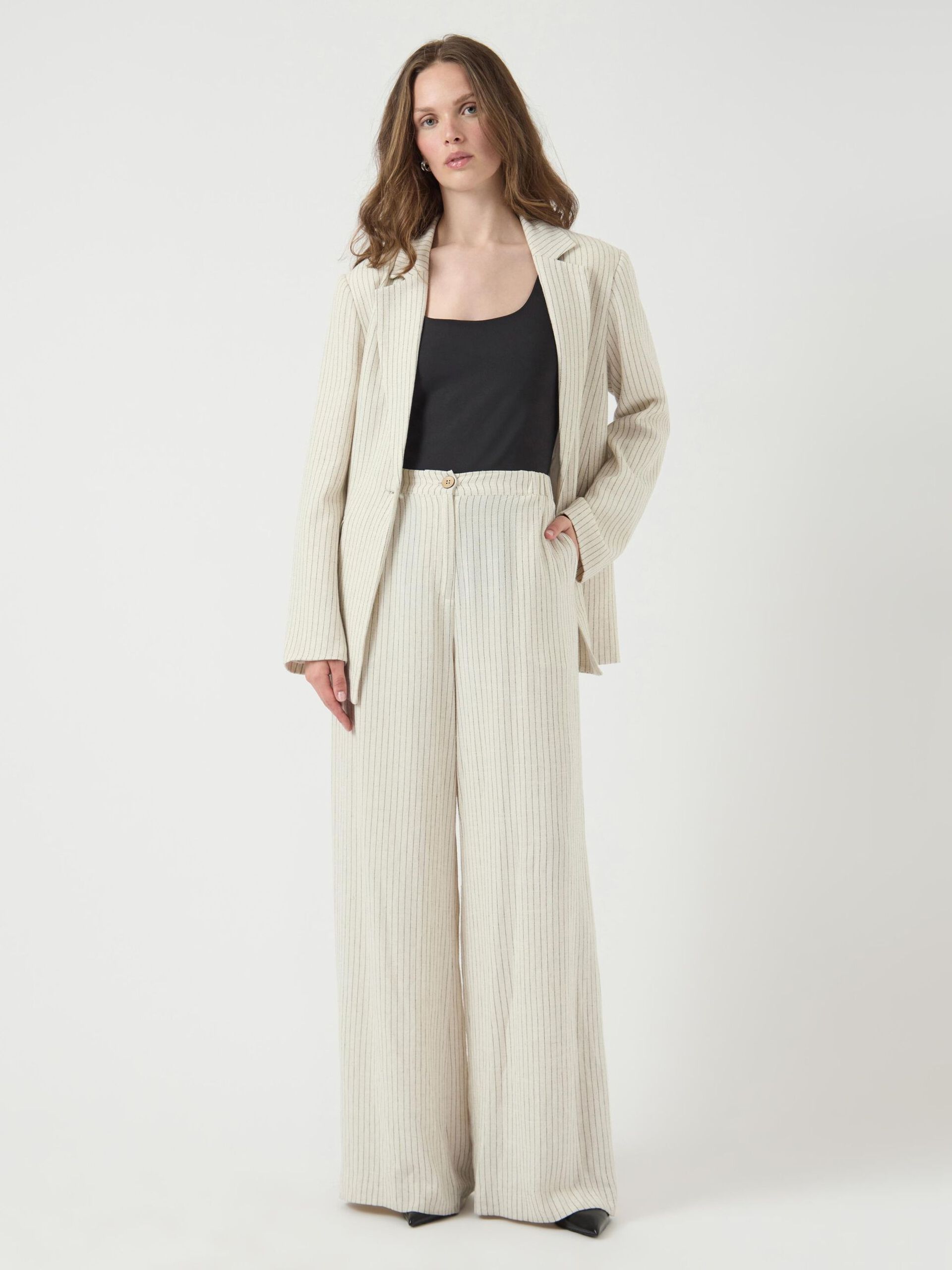 Carousel image - YASLIRU WIDE-LEG TROUSERS, Birch | 4