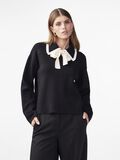 Y.A.S YASJOSIE BOW KNITTED TOP, Black, highres - 26035013_Black_1131026_003.jpg