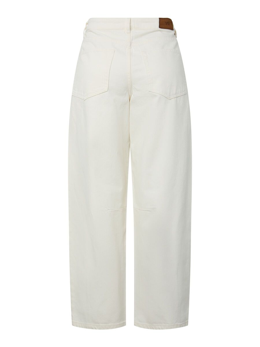 Carousel image - YASLISA MW  BARREL FIT JEANS, Ecru | 6