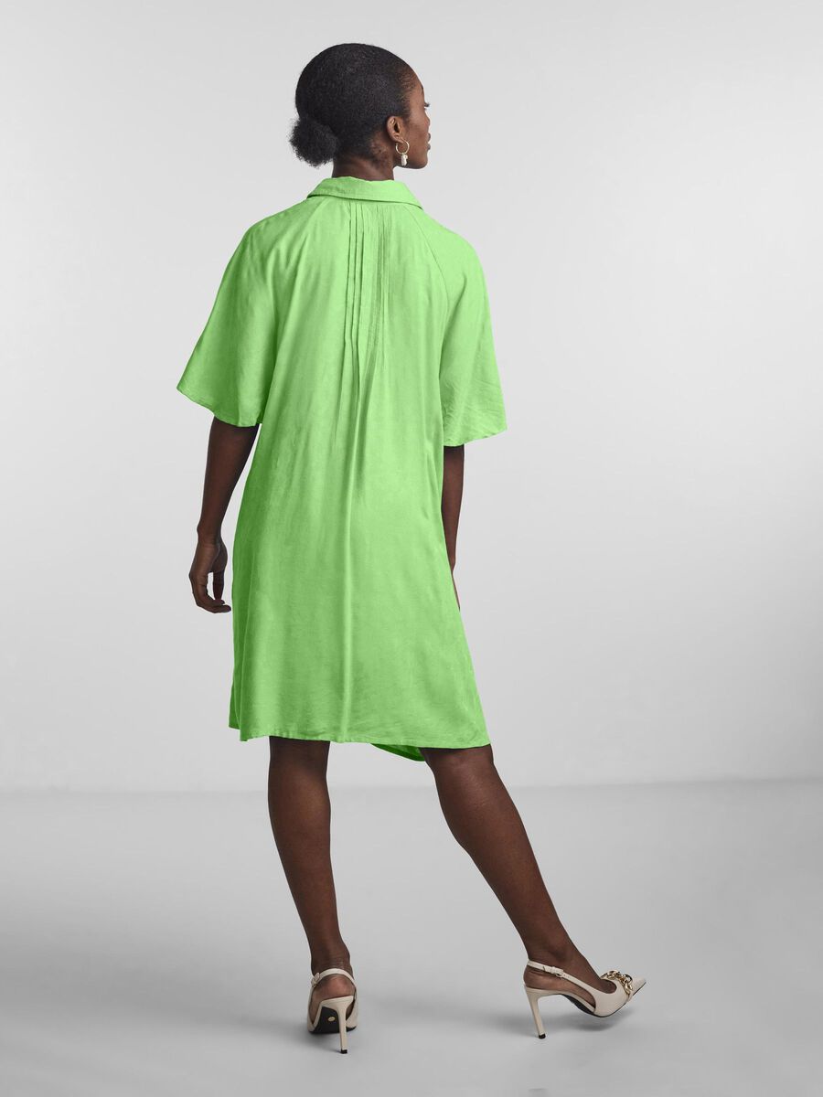 Y.A.S YASFIRA SHIRT DRESS, Summer Green, highres - 26029496_SummerGreen_004.jpg