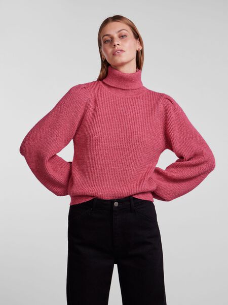 Y.A.S YASISMA KNITTED PULLOVER, Pink Flambé, highres - 26029327_PinkFlamb_003.jpg