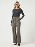 Product image thumbnail - YASREEMAJ HIGH WAISTED TROUSERS, Grey Melange | 4