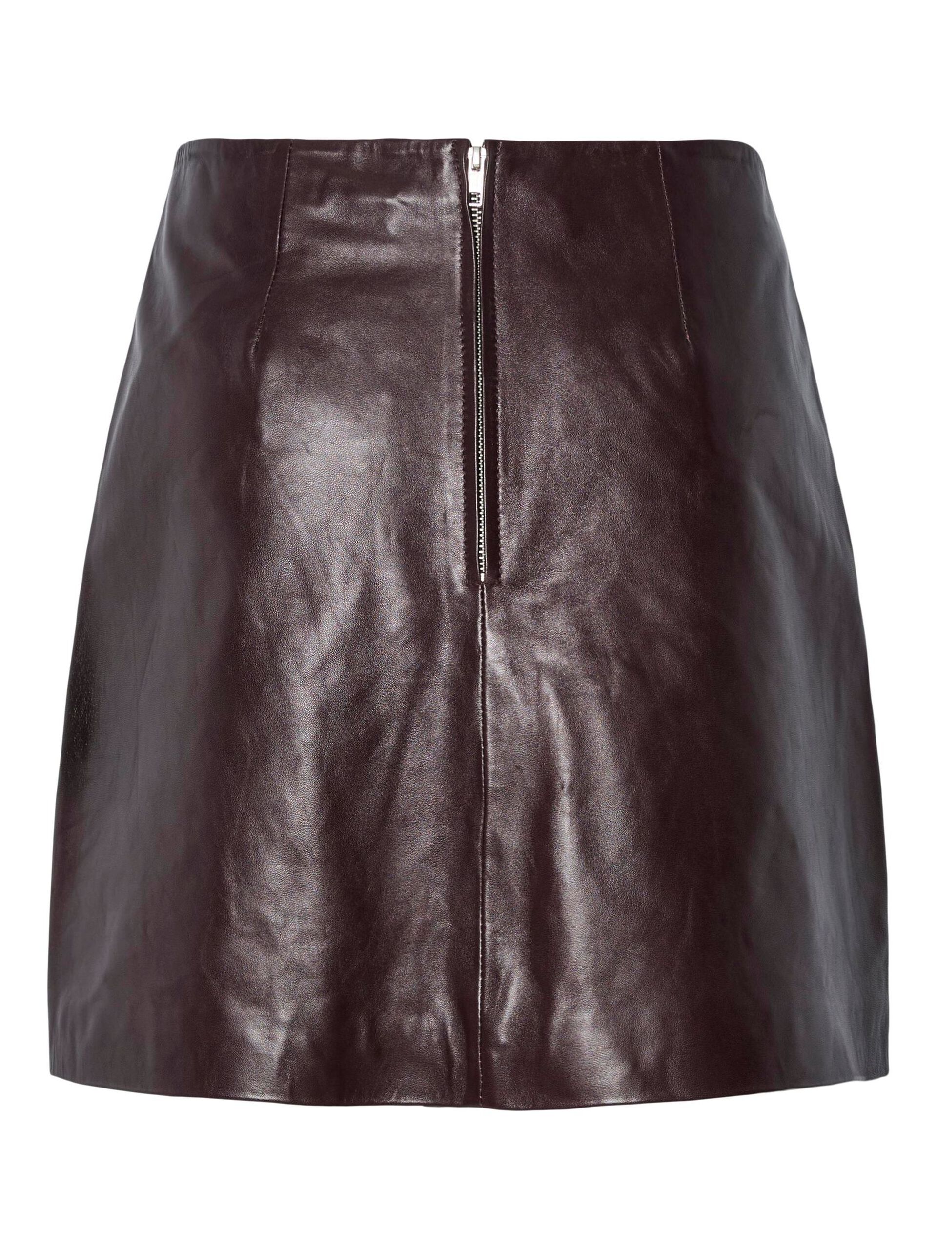 Carousel image - YASKALA LEATHER MINI SKIRT, Port Royale | 6