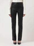 Product image thumbnail - YASZELLU LEATHER TROUSERS, Black | 1
