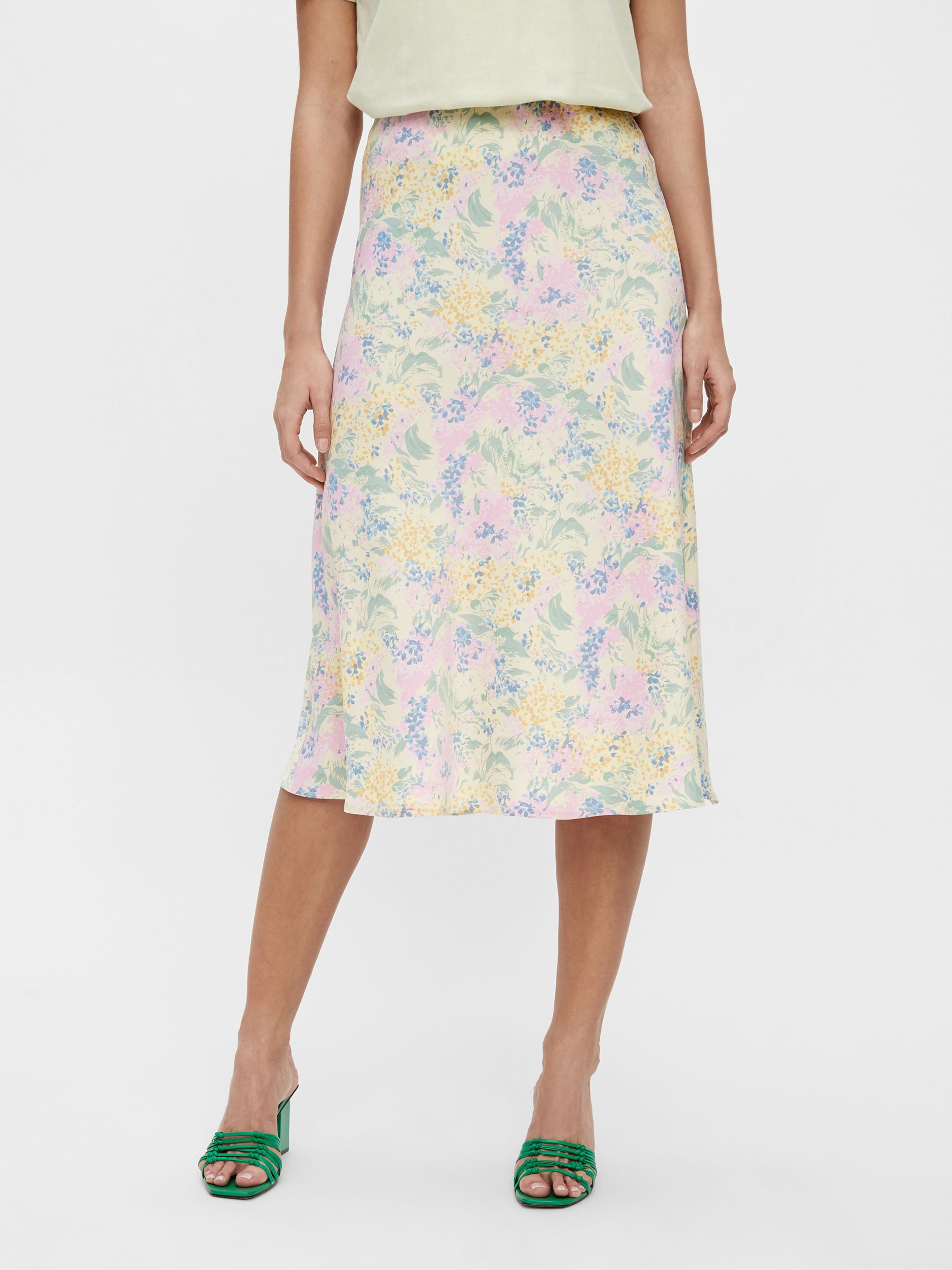 Y.a.s floral midi skirt discount