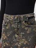 Product image thumbnail - YASTAUPERA DENIM MINI SKIRT, Taupe Gray | 3