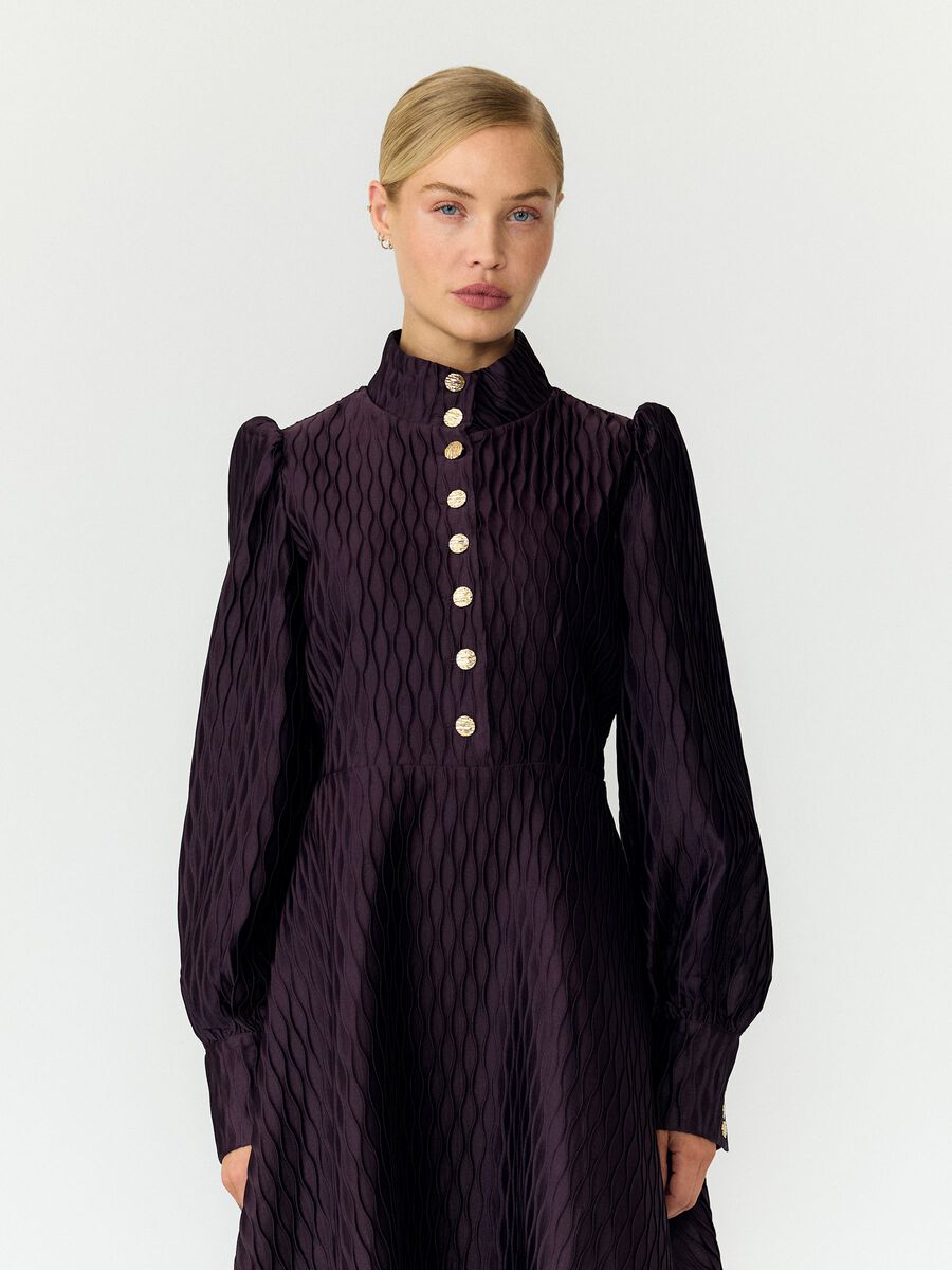 Product tile image YASRIPPLE MINI DRESS, Plum Perfect 26031533_PlumPerfect