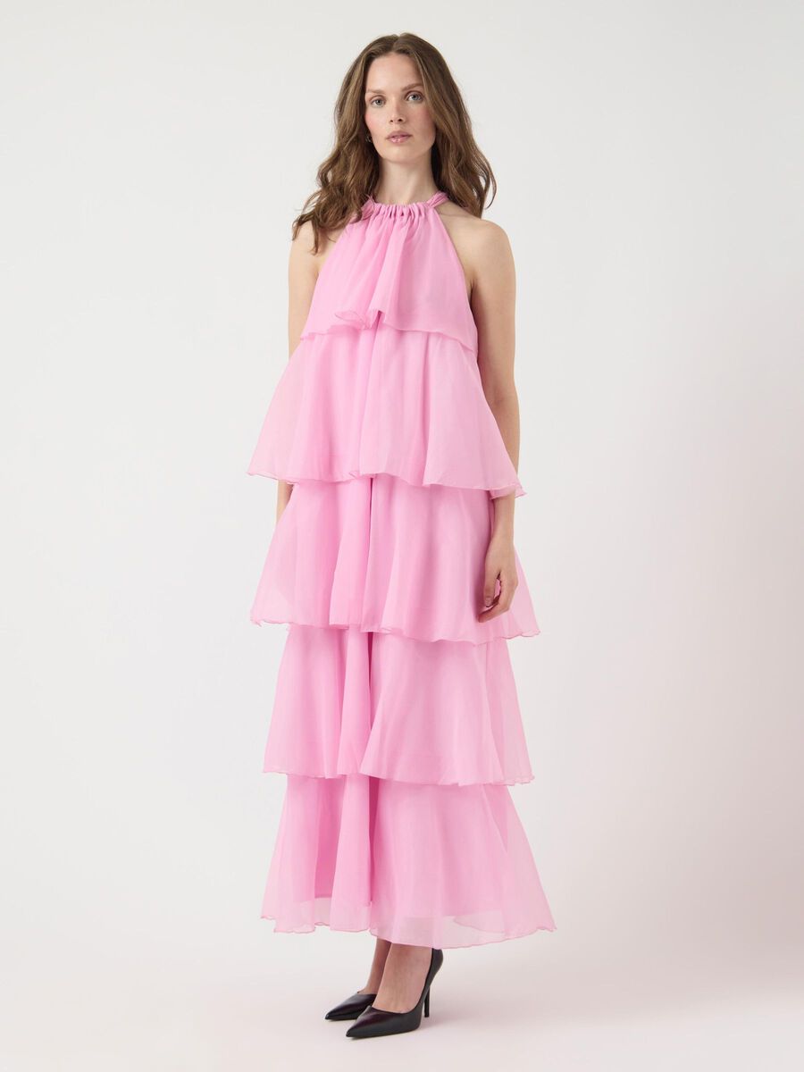 YAS YASELOISE HALTERNECK MAXI DRESS, Begonia Pink, highres - 26039371_BegoniaPink_003.jpg