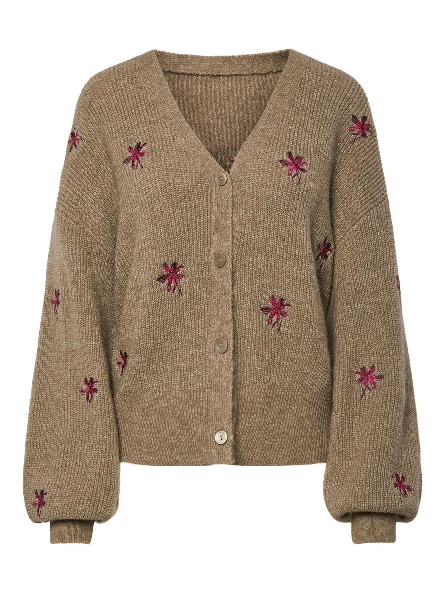 Product carousel image - YASFLEUR STRICKJACKE, Taupe Gray | 2