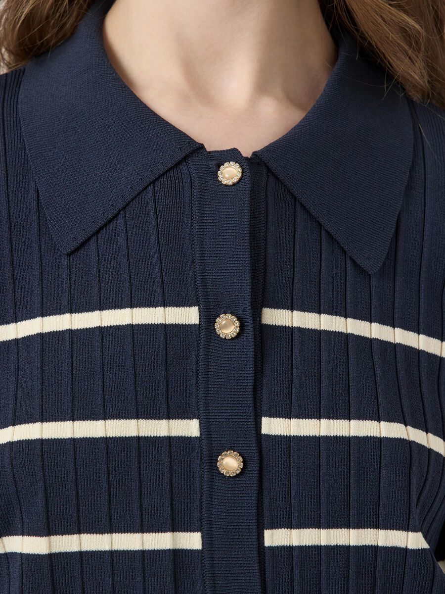 Carousel image - YASLIMANA KNITTED CARDIGAN, Navy Blazer | 3