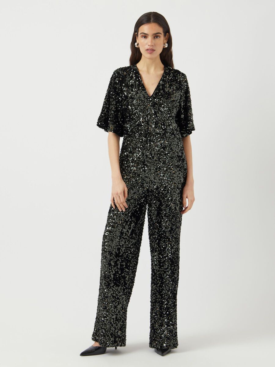 Carousel image - YASELLE 2/4 SEQUIN JUMPSUIT, Rosin | 1
