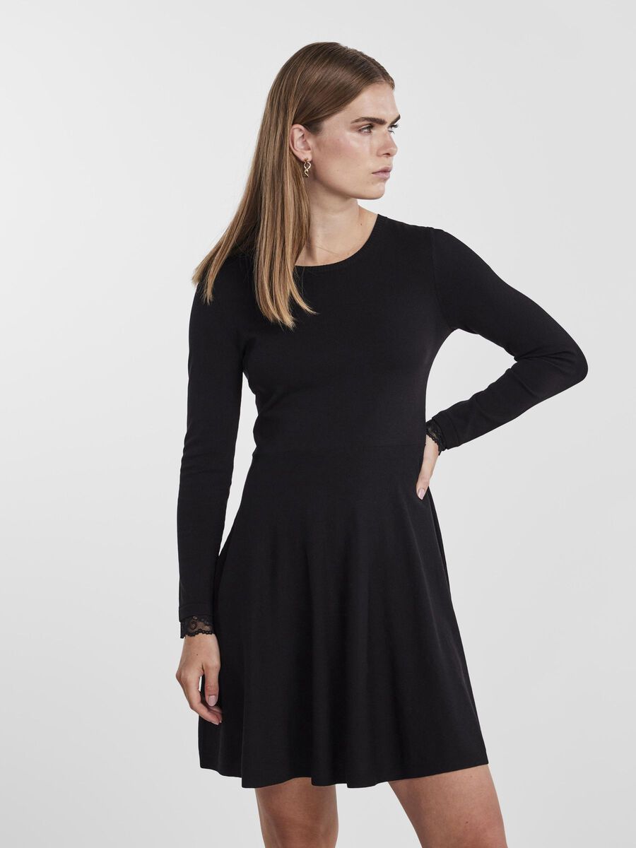 YASBECCO KNITTED DRESS, Black