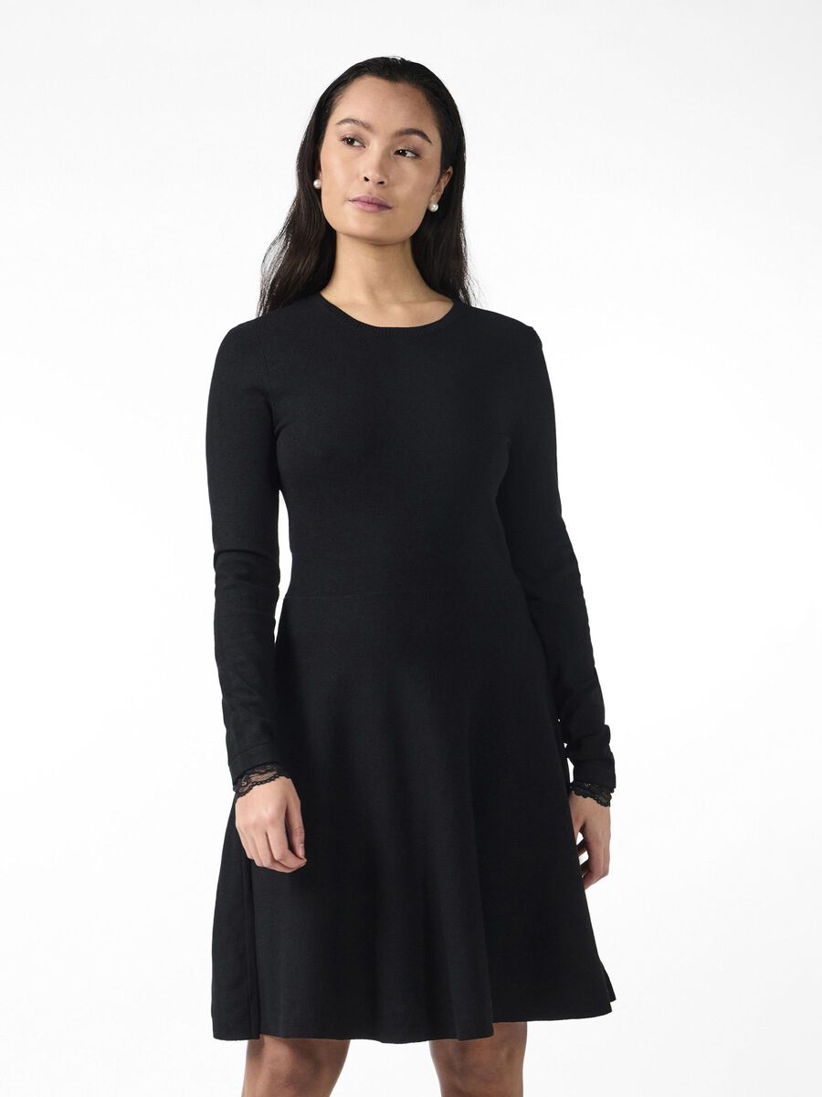 YASBECCO KNITTED DRESS, Black