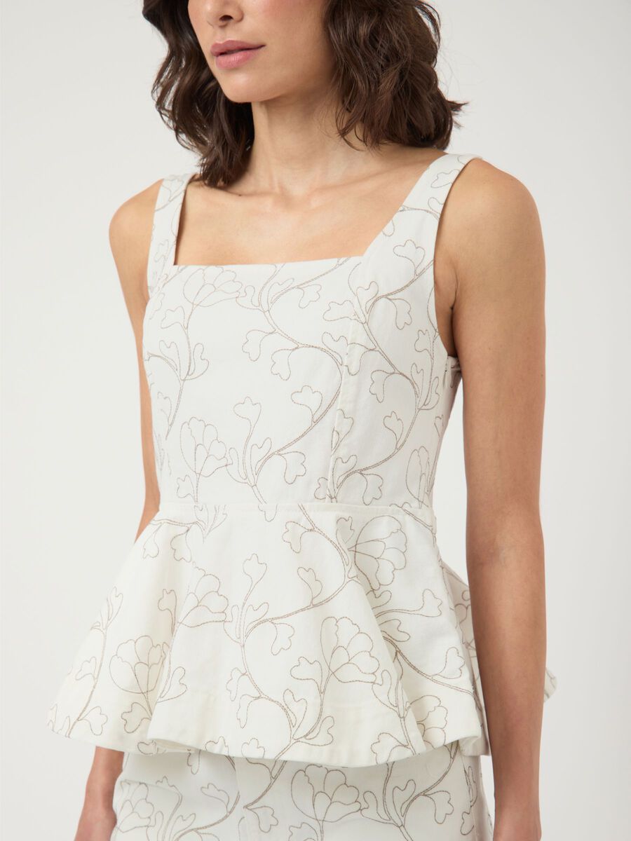 Carousel image - YASBLUMA  STRAP TOP, Star White | 3