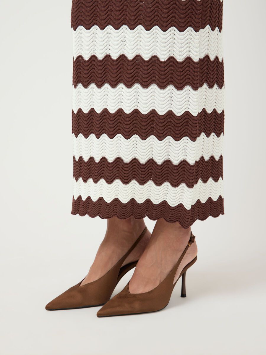 Carousel image - YASBEE HW LONG KNIT SKIRT, Birch | 3