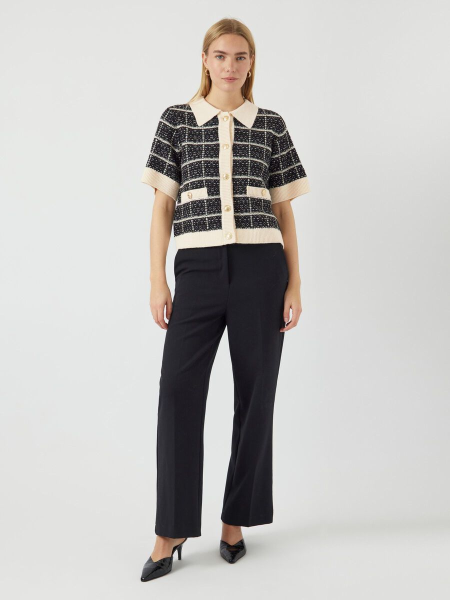 Carousel image - YASLIVIA GEBREIDE TOP, Black | 4