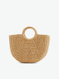 Pieces PAPER STRAW TOTE BAG, Nature, highres - 17097019_Nature_002.jpg