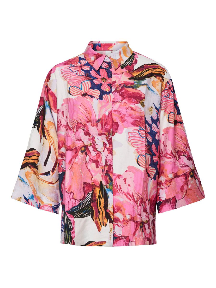 Product carousel image - YASDELPHI 3/4 SLEEVED SHIRT, Sachet Pink | 2