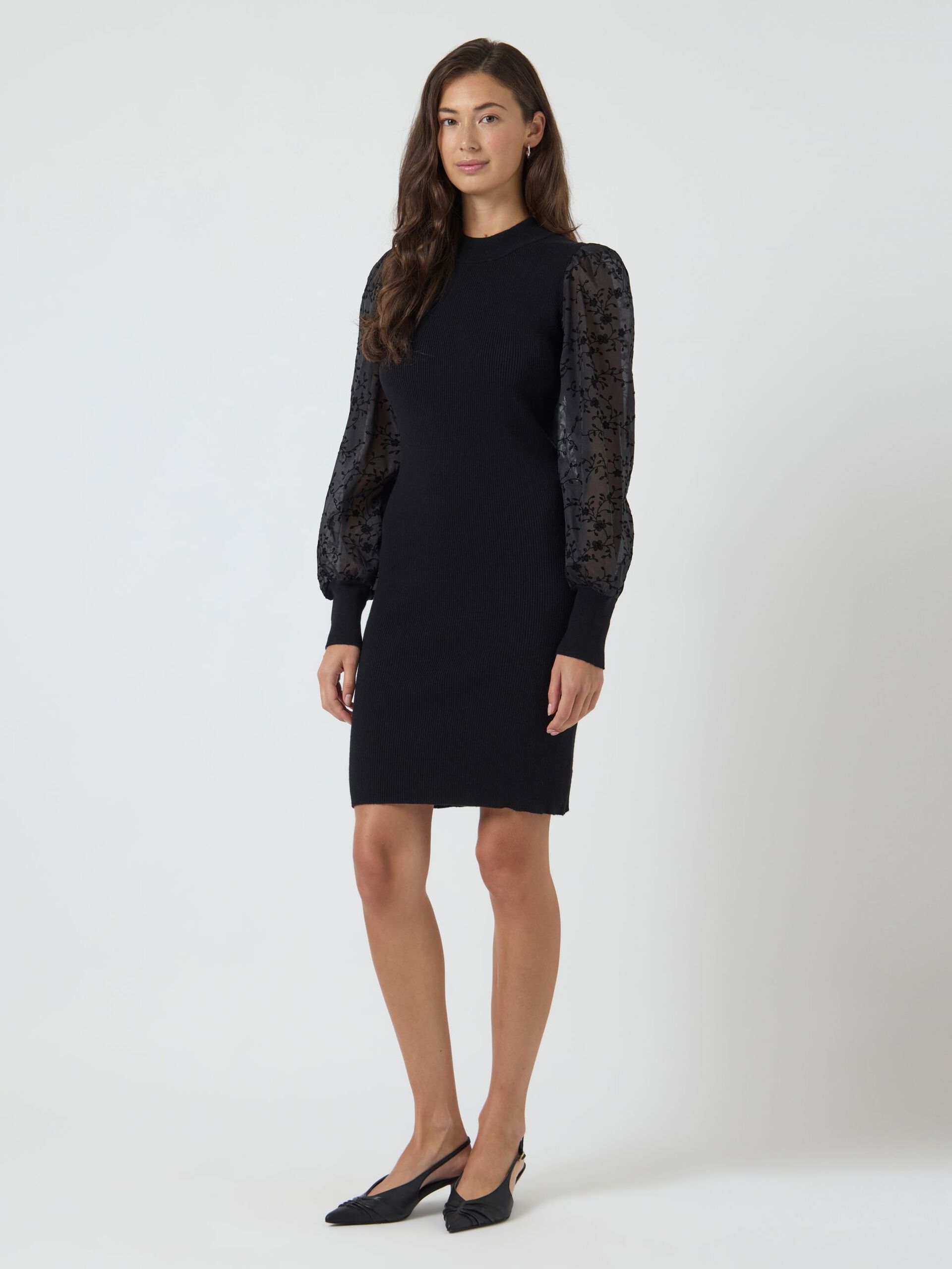 Carousel image - YASDOTME KNITTED DRESS, Black | 4