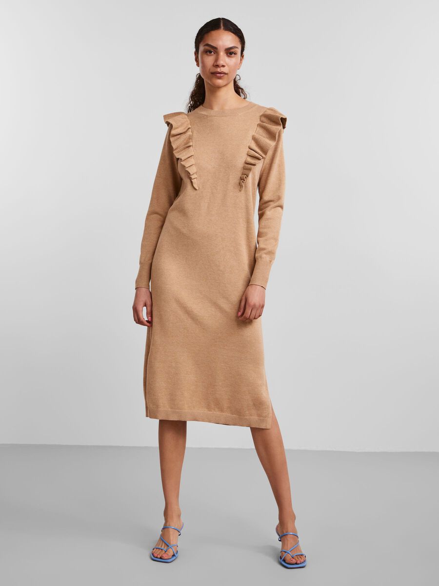 Y.A.S YASHELLO KNITTED DRESS, Tobacco Brown, highres - 26028127_TobaccoBrown_980461_003.jpg