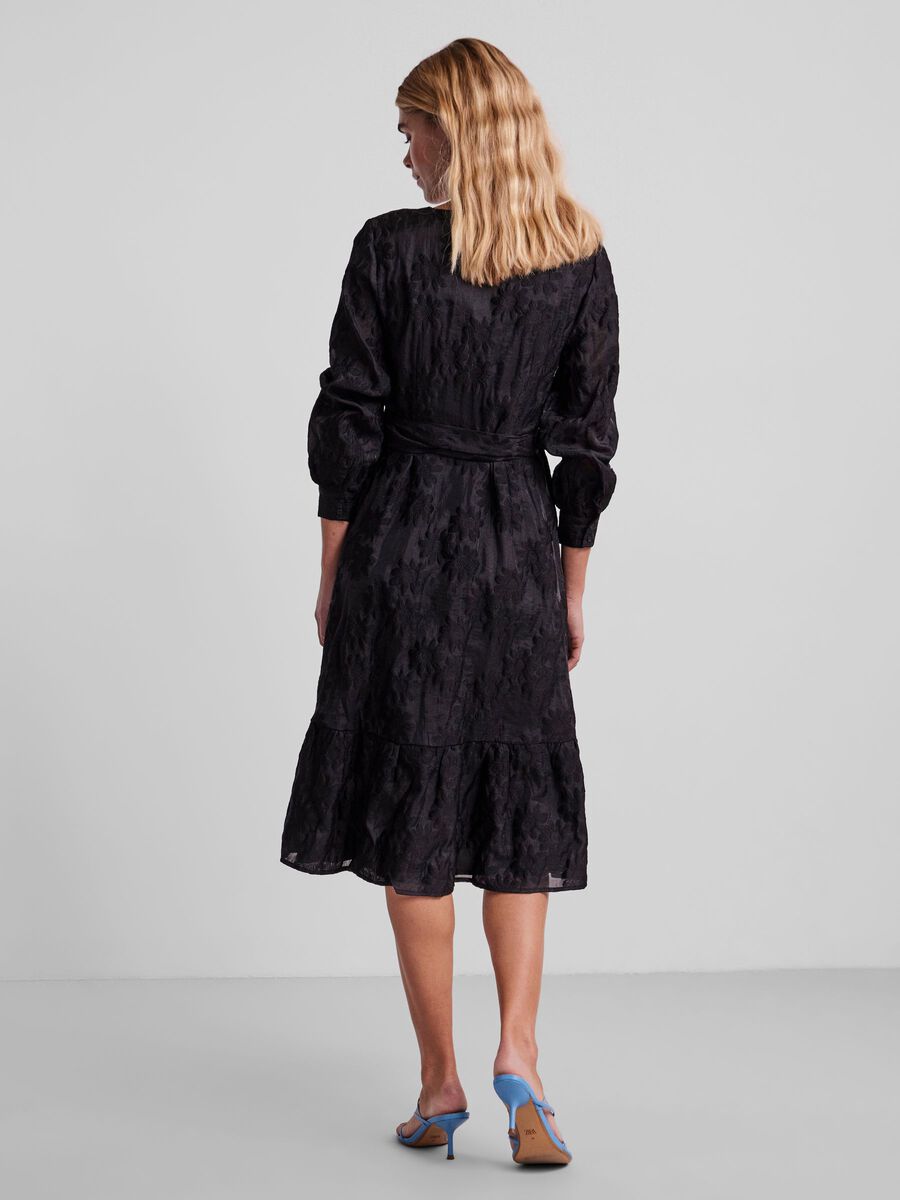 Y.A.S YASDAISY WRAP DRESS, Black, highres - 26026622_Black_004.jpg