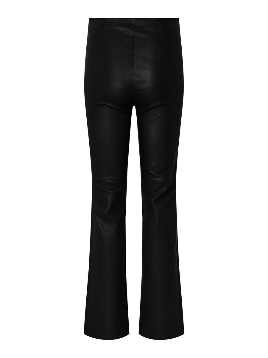 Carousel image - YASZELLU LEATHER TROUSERS, Black | 6