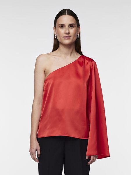Y.A.S YASSTELLA COLD-SHOULDER TOP, High Risk Red, highres - 26034746_HighRiskRed_003.jpg