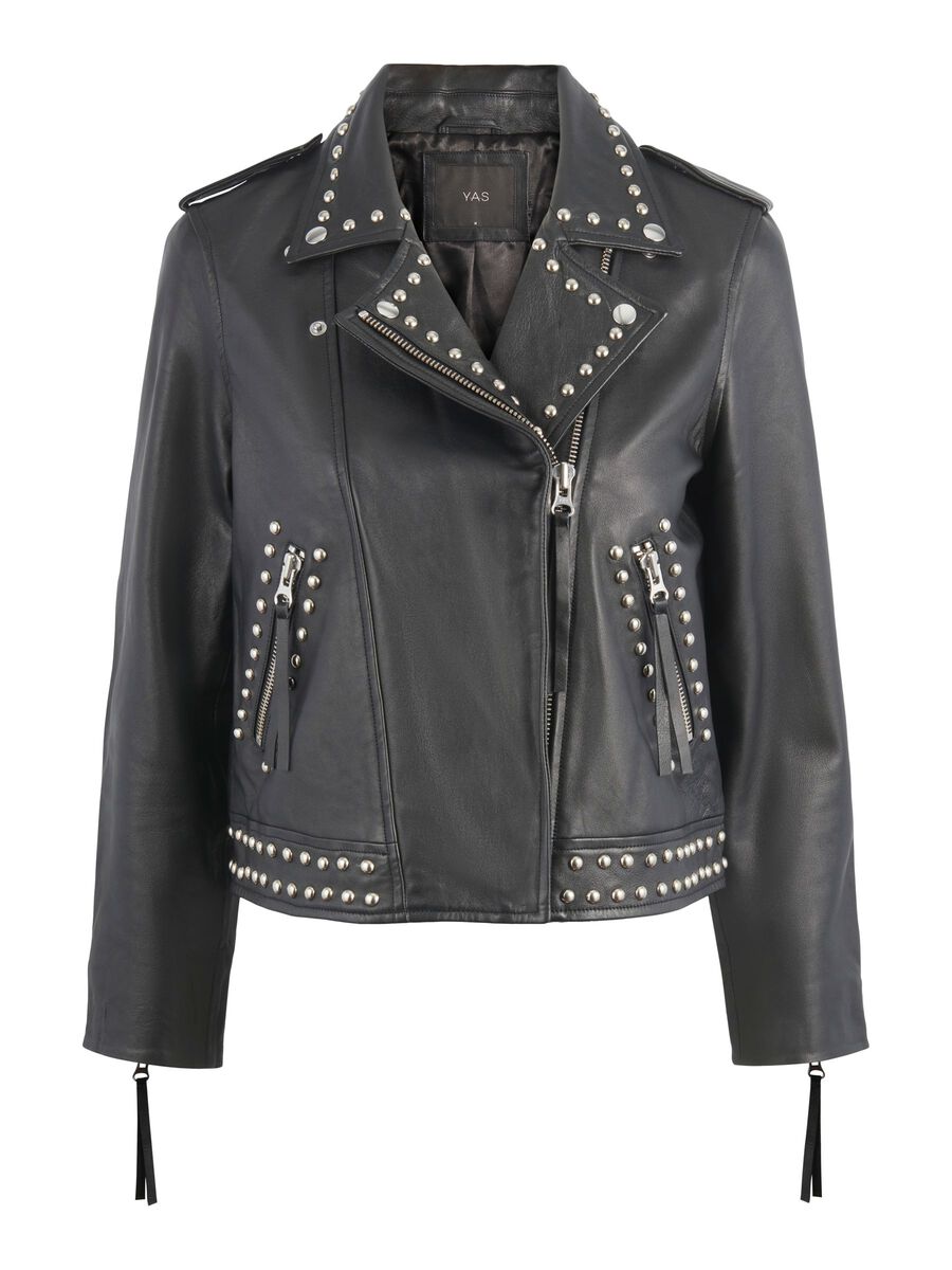 Y.A.S YASMICCA LEDERJACKE, Black, highres - 26027147_Black_001.jpg