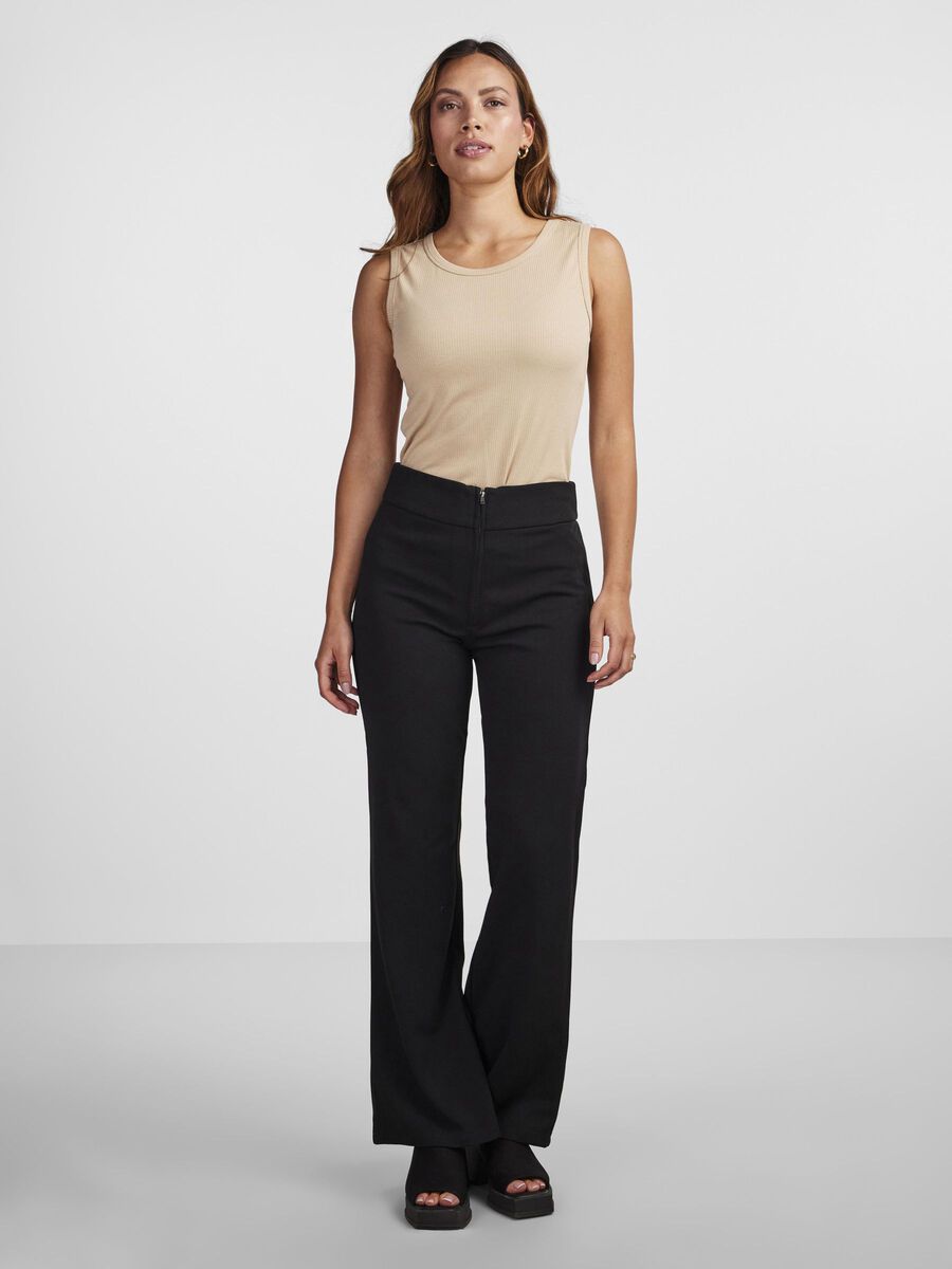 Y.A.S YASVICTORIA WIDE-LEG TROUSERS, Black, highres - 26018060_Black_003.jpg