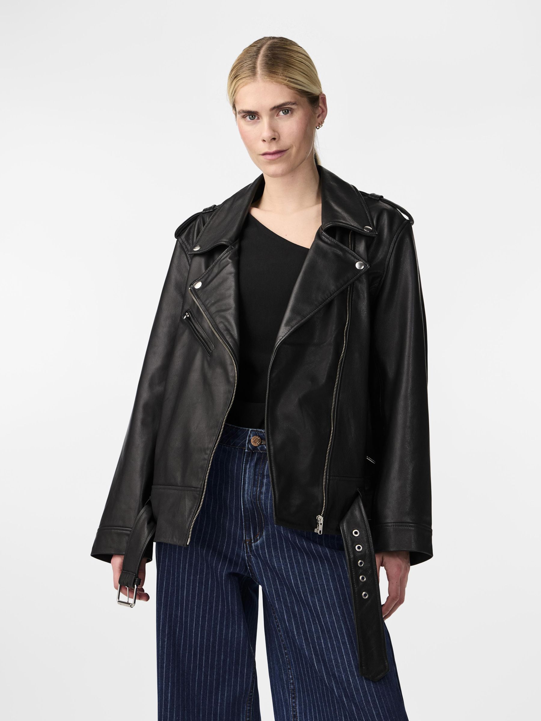 Yas leather biker jacket hotsell