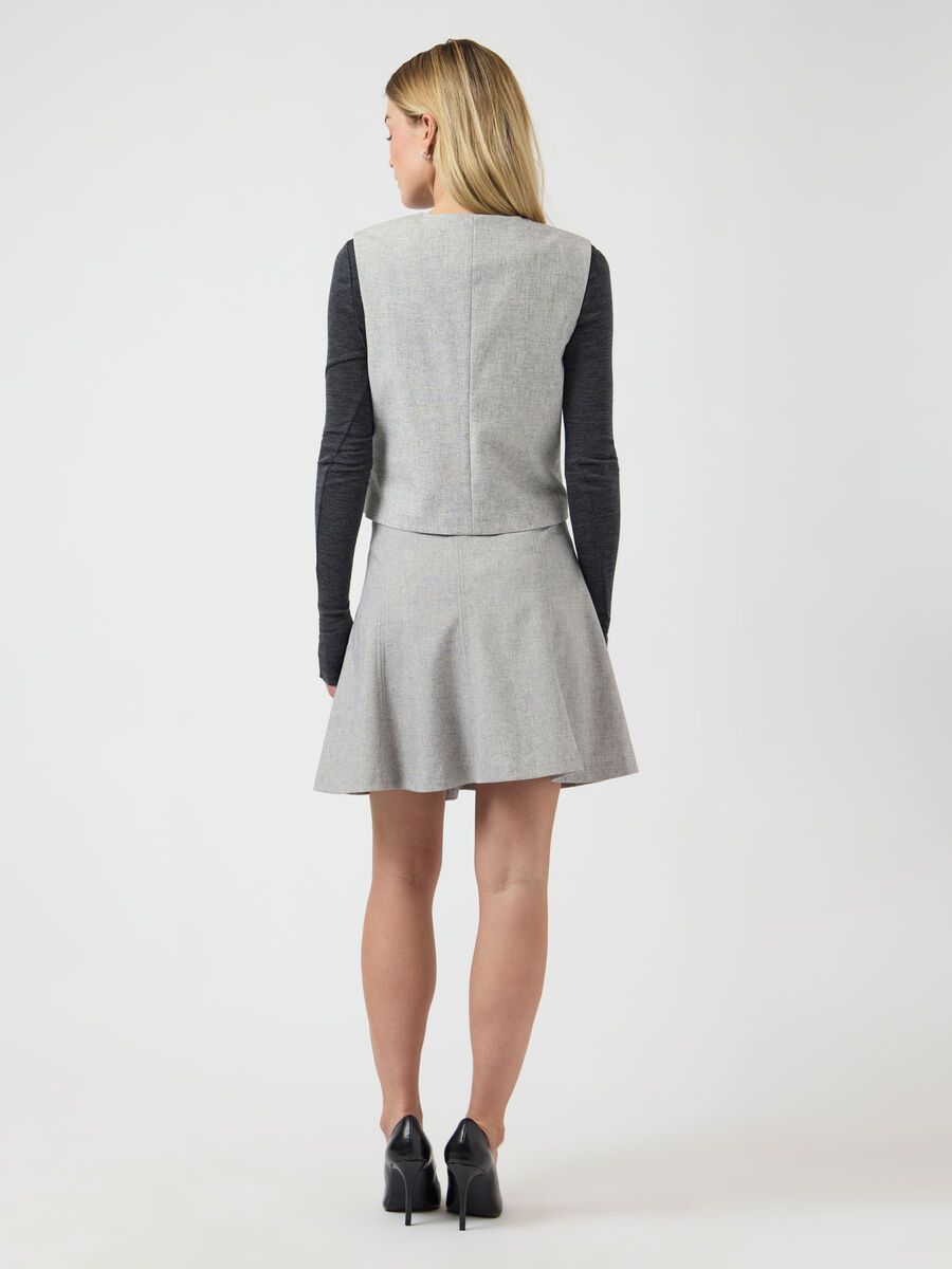 Product carousel image - YASRIU HW  MINI SKIRT, Light Grey Melange | 2