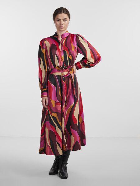 Y.A.S YASFIGANA MIDI SHIRT DRESS, Rose Violet, highres - 26031727_RoseViolet_1061067_005.jpg