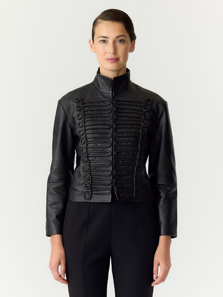 Product tile image YASNAPPA - ML CUIR VESTE, Black 26043468_Black