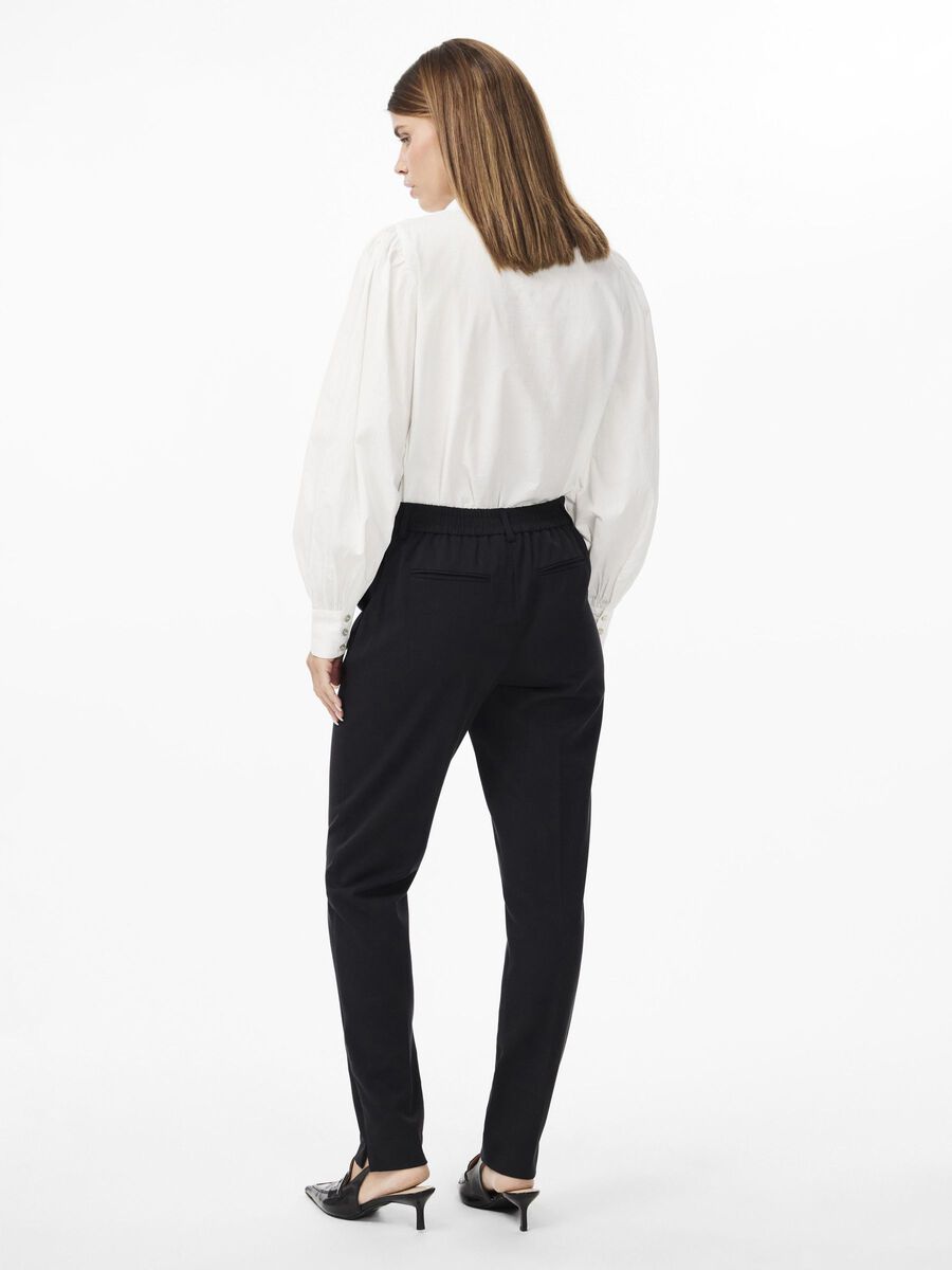 Y.A.S YASSCOOP HIGH WAISTED TROUSERS, Black, highres - 26032835_Black_004.jpg