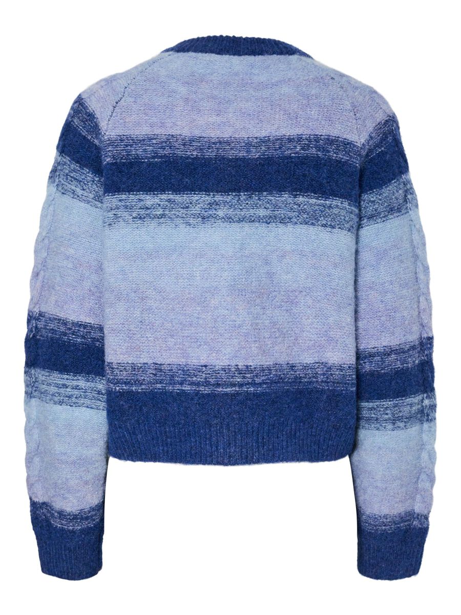 Carousel image - YASMEGANO - COURT CARDIGAN EN MAILLE, Dazzling Blue | 6