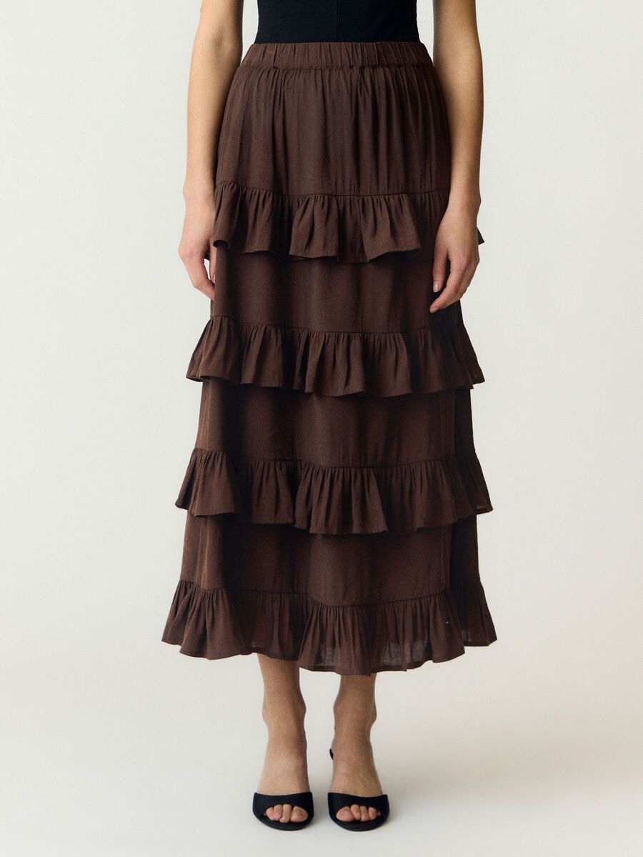 Product tile image - YASWIMA HW  MAXI SKIRT, Coffee Bean | 26040616_CoffeeBean