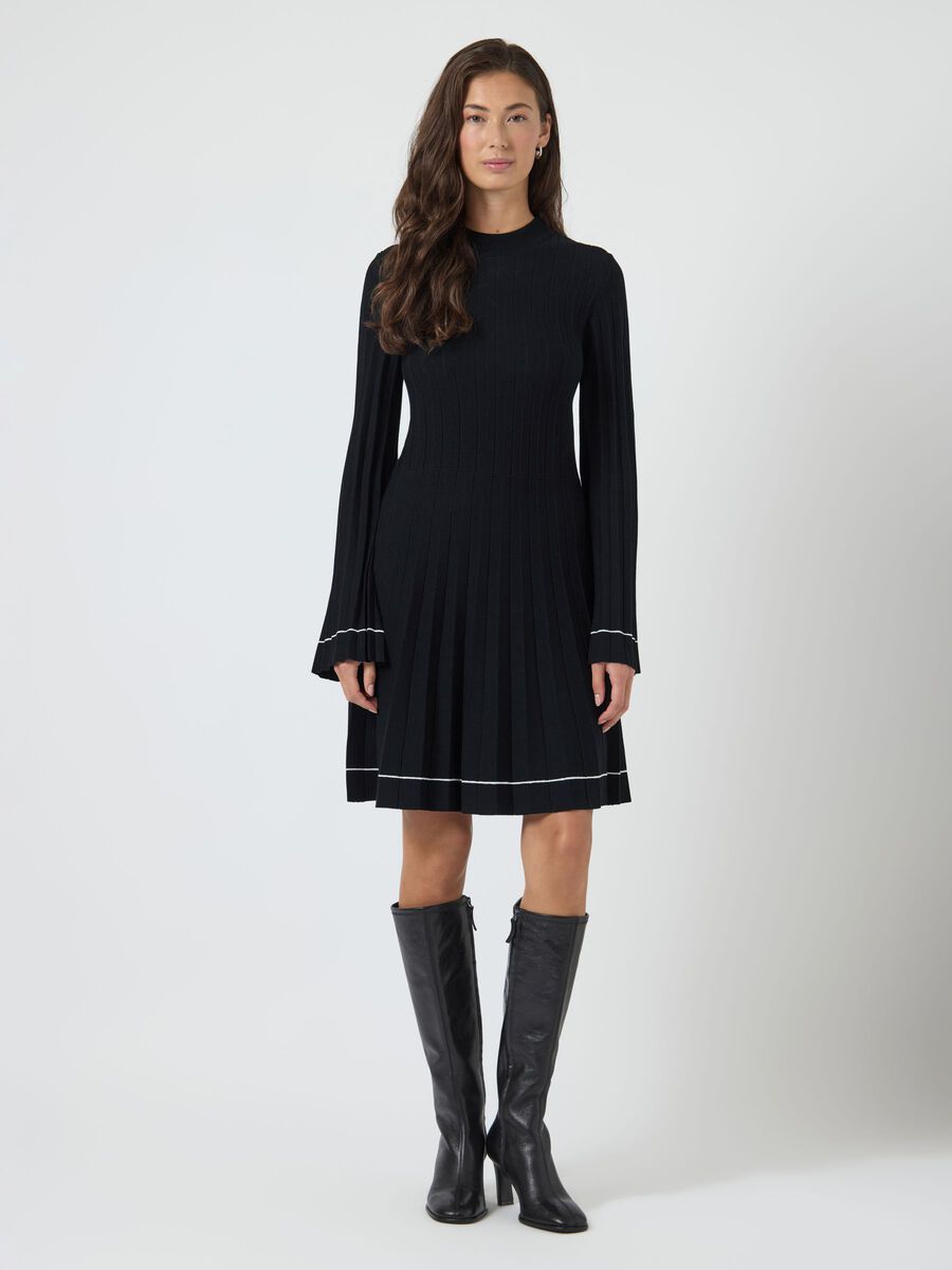 Product carousel image - YASPLEMA KNITTED DRESS, Black | 1