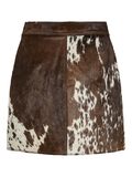 YAS YASCAROLINE HW COW LEATHER MINI SKIRT, Chocolate Brown, highres - 26040068_ChocolateBrown_1254957_002.jpg