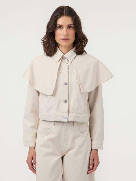 YAS YASCAMEA DENIM CAPE JACKE, Pristine, highres - 26042125_Pristine_003.jpg