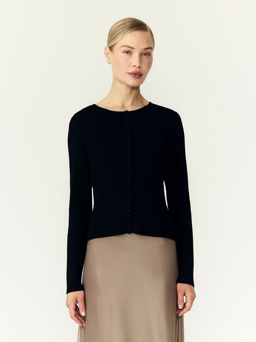 Product tile image YASSIANA  KNITTED PULLOVER, Black 26041868_Black