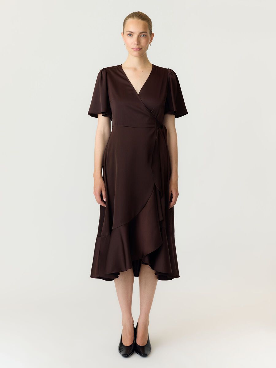 Product tile image YASTHEA WRAP DRESS, Coffee Bean 26028890_CoffeeBean