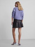 Product image thumbnail - YASMELVA LEATHER MINI SKIRT, Black | 2