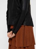 YAS MATTE LEATHER BIKER JACKET, Black, highres - 26018971_Black_007.jpg
