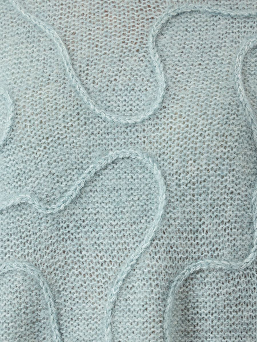 Carousel image - MEZCLA DE LANA YASBRIDA JERSEY DE PUNTO, Silver Blue | 5