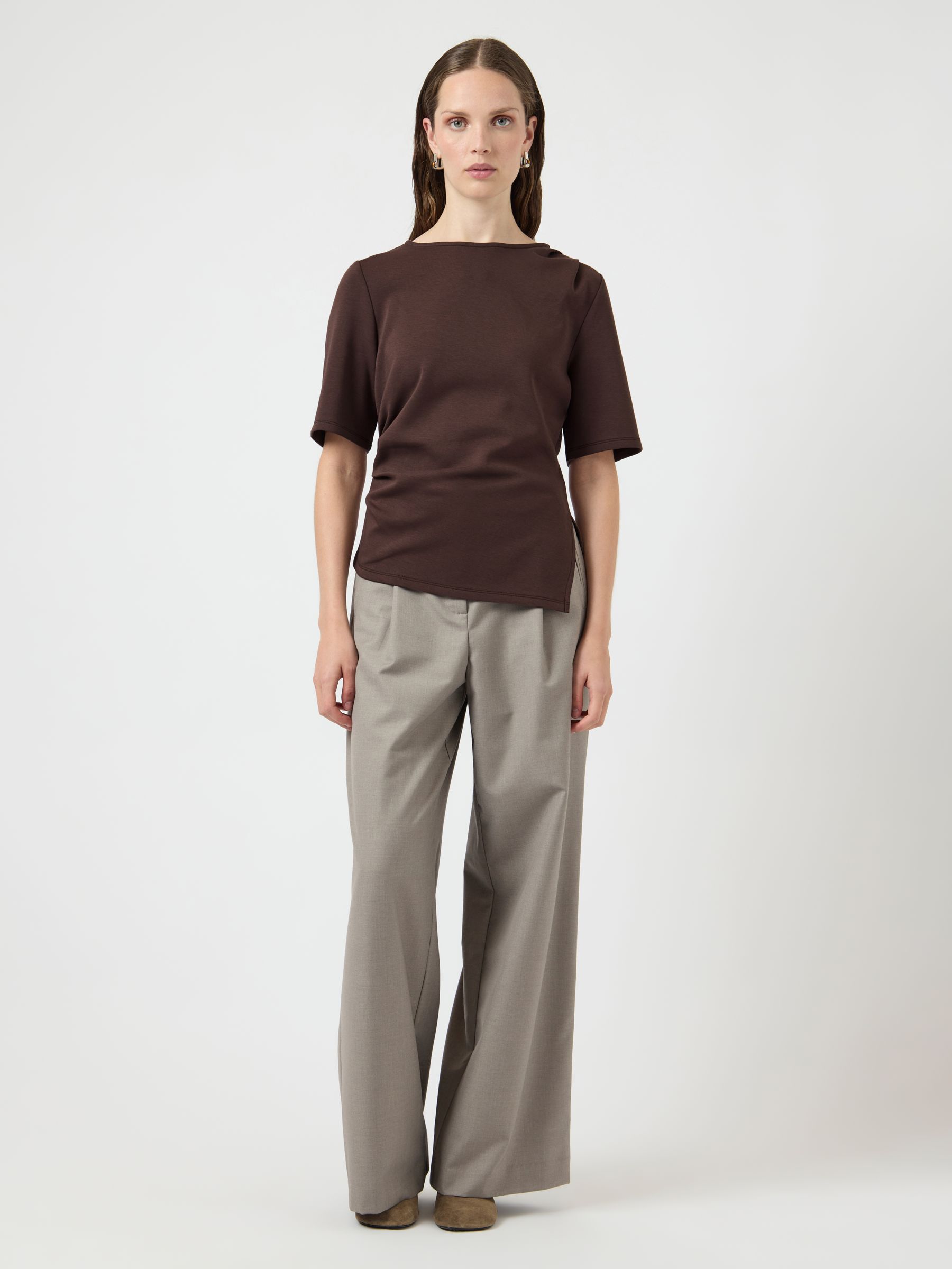 YASPINA 2/4 T-SHIRT | Brown | YAS® Germany